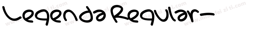 Legenda Regular字体转换